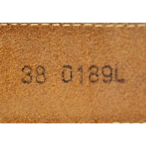 Tony Lama TAN BROWN GENUINE LEATHER 1.25"Wd CASUAL DRESS MEN'S BELT Sz 38 (G92 - Picture 8 of 13